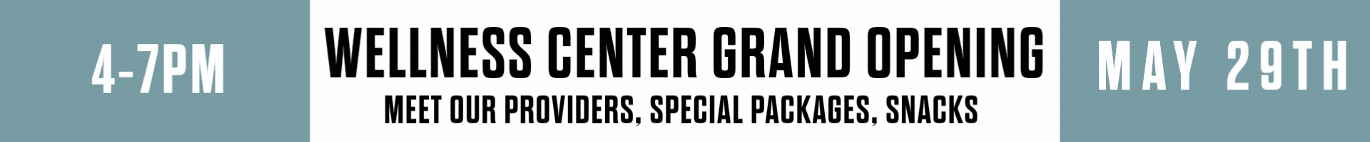 Wellness Grand Opening Banner